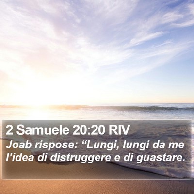 2 Samuele 20:20 RIV Bible Verse Image
