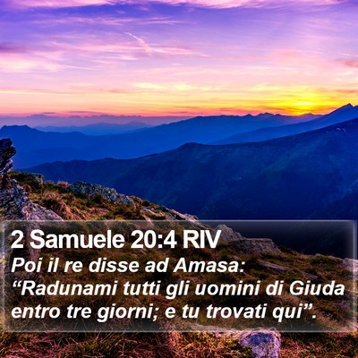 2 Samuele 20:4 RIV Bible Verse Image
