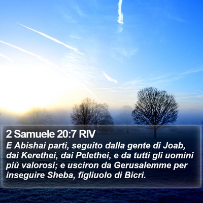 2 Samuele 20:7 RIV Bible Verse Image