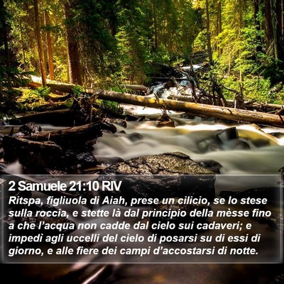 2 Samuele 21:10 RIV Bible Verse Image