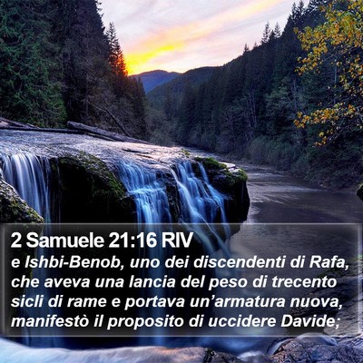 2 Samuele 21:16 RIV Bible Verse Image