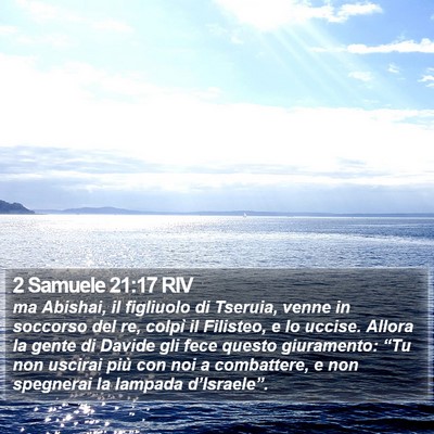 2 Samuele 21:17 RIV Bible Verse Image