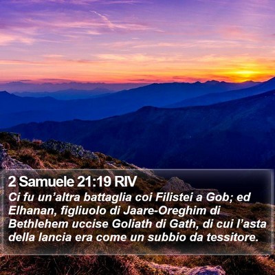 2 Samuele 21:19 RIV Bible Verse Image