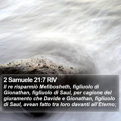 2 Samuele 21:7 RIV Bible Verse Image