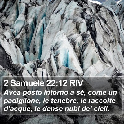 2 Samuele 22:12 RIV Bible Verse Image