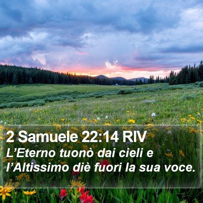 2 Samuele 22:14 RIV Bible Verse Image