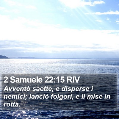 2 Samuele 22:15 RIV Bible Verse Image