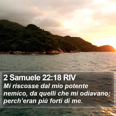 2 Samuele 22:18 RIV Bible Verse Image