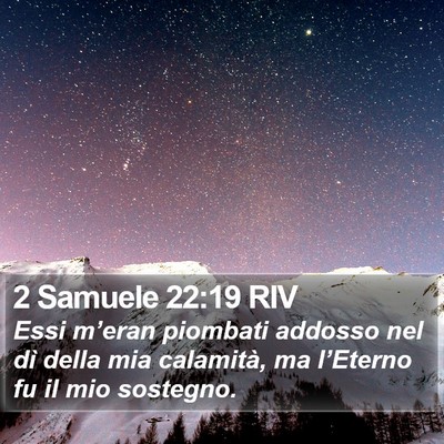 2 Samuele 22:19 RIV Bible Verse Image