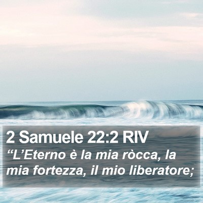 2 Samuele 22:2 RIV Bible Verse Image