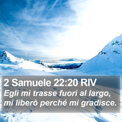 2 Samuele 22:20 RIV Bible Verse Image