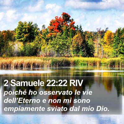 2 Samuele 22:22 RIV Bible Verse Image