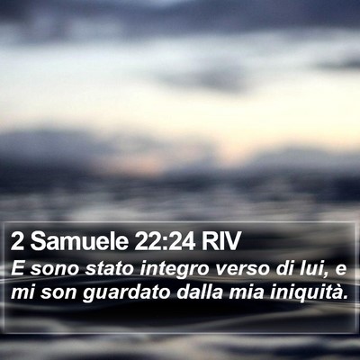 2 Samuele 22:24 RIV Bible Verse Image