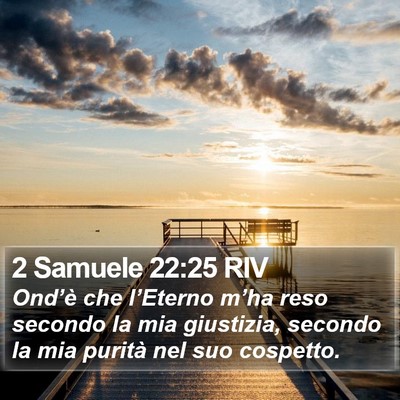 2 Samuele 22:25 RIV Bible Verse Image