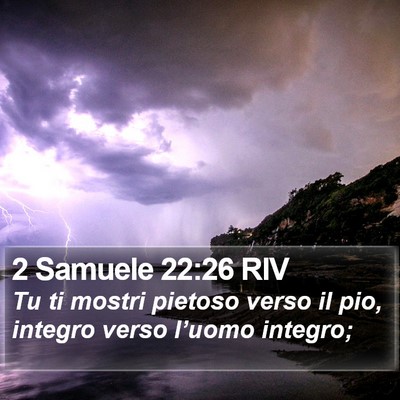 2 Samuele 22:26 RIV Bible Verse Image