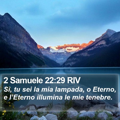 2 Samuele 22:29 RIV Bible Verse Image