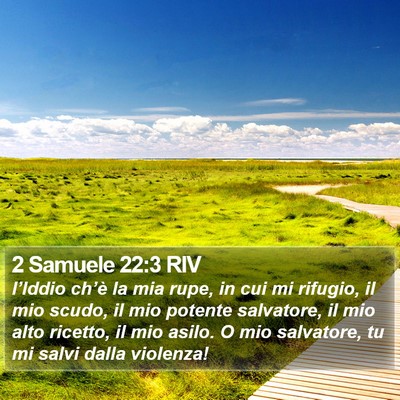 2 Samuele 22:3 RIV Bible Verse Image