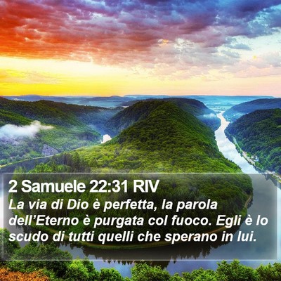 2 Samuele 22:31 RIV Bible Verse Image