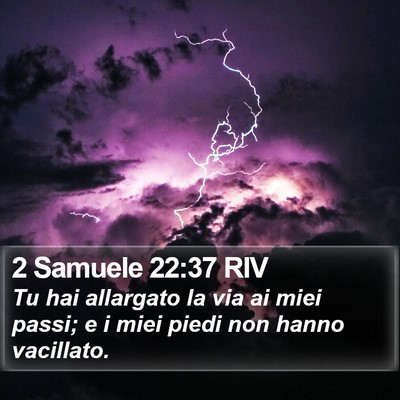 2 Samuele 22:37 RIV Bible Verse Image