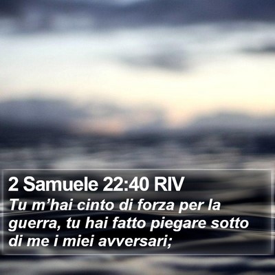 2 Samuele 22:40 RIV Bible Verse Image