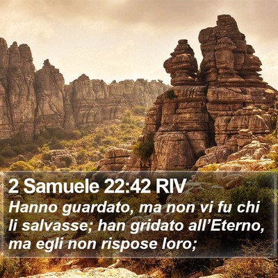 2 Samuele 22:42 RIV Bible Verse Image