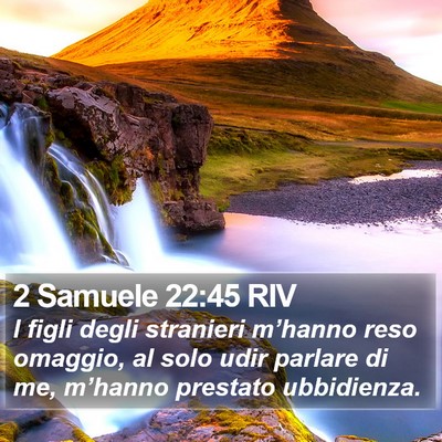 2 Samuele 22:45 RIV Bible Verse Image
