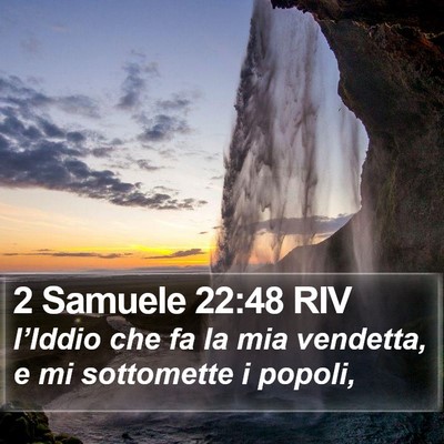 2 Samuele 22:48 RIV Bible Verse Image