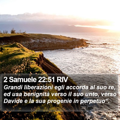 2 Samuele 22:51 RIV Bible Verse Image