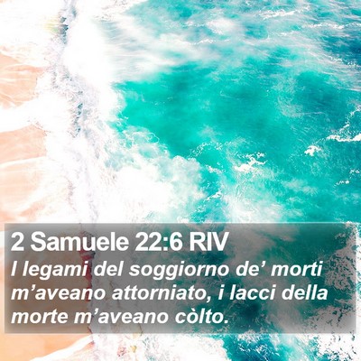 2 Samuele 22:6 RIV Bible Verse Image