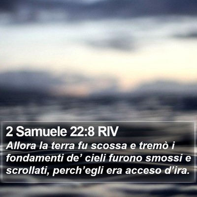 2 Samuele 22:8 RIV Bible Verse Image
