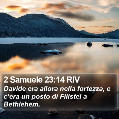 2 Samuele 23:14 RIV Bible Verse Image