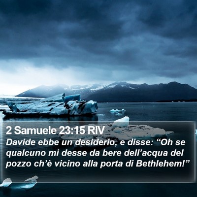 2 Samuele 23:15 RIV Bible Verse Image