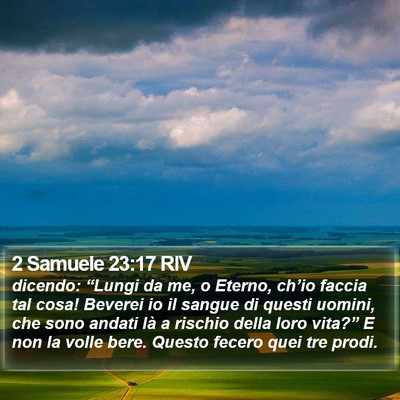 2 Samuele 23:17 RIV Bible Verse Image