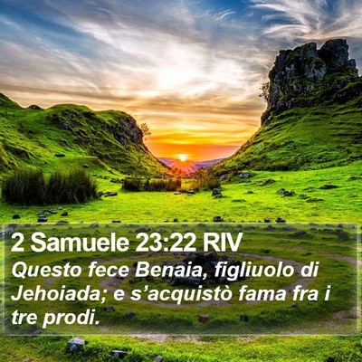 2 Samuele 23:22 RIV Bible Verse Image