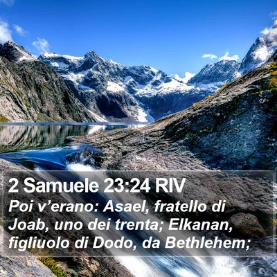 2 Samuele 23:24 RIV Bible Verse Image