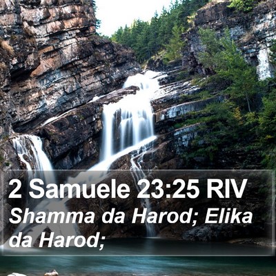 2 Samuele 23:25 RIV Bible Verse Image