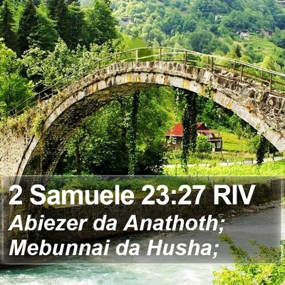 2 Samuele 23:27 RIV Bible Verse Image