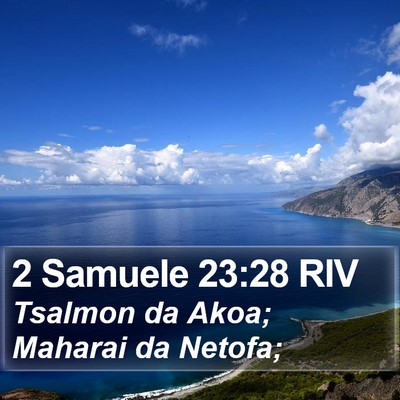 2 Samuele 23:28 RIV Bible Verse Image