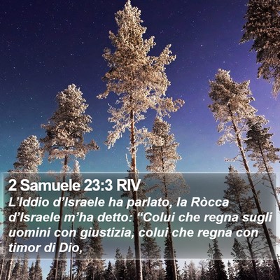 2 Samuele 23:3 RIV Bible Verse Image