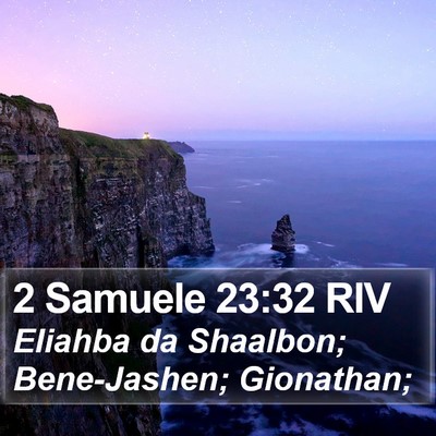 2 Samuele 23:32 RIV Bible Verse Image