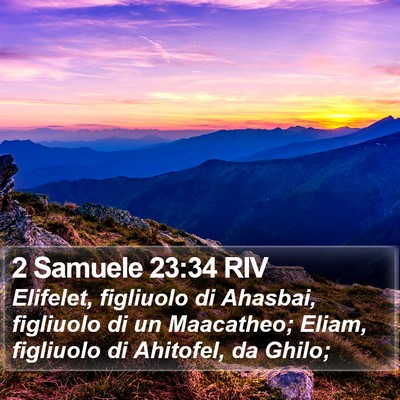 2 Samuele 23:34 RIV Bible Verse Image