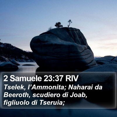 2 Samuele 23:37 RIV Bible Verse Image
