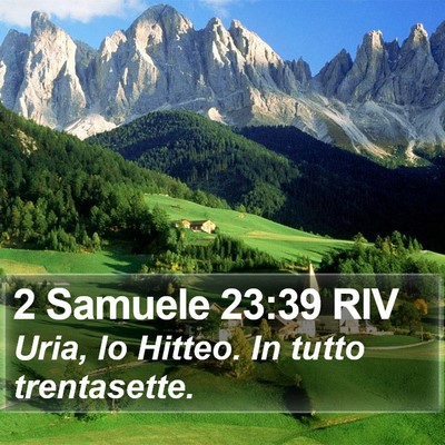2 Samuele 23:39 RIV Bible Verse Image