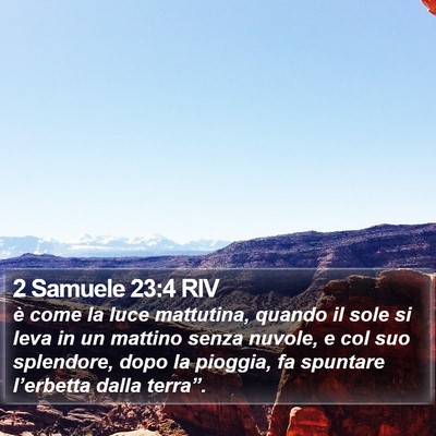 2 Samuele 23:4 RIV Bible Verse Image