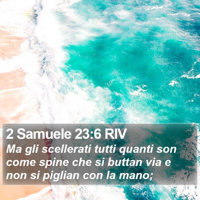 2 Samuele 23:6 RIV Bible Verse Image