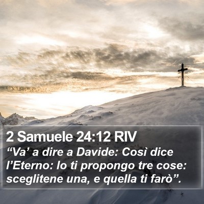 2 Samuele 24:12 RIV Bible Verse Image
