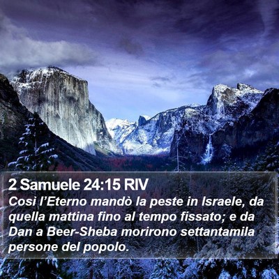 2 Samuele 24:15 RIV Bible Verse Image