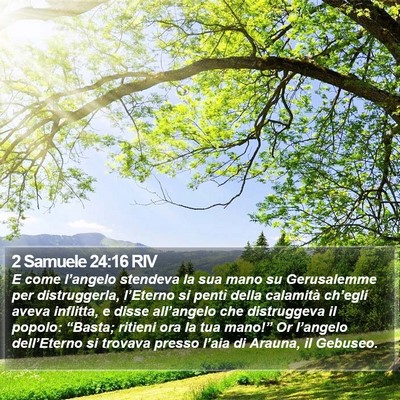 2 Samuele 24:16 RIV Bible Verse Image