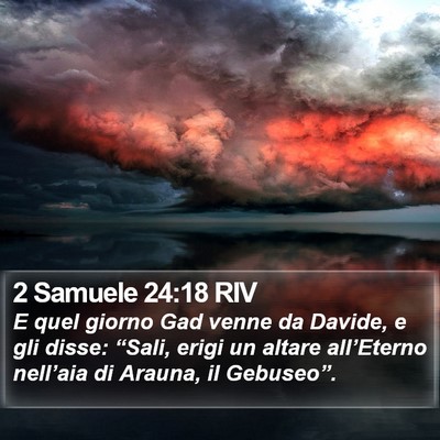 2 Samuele 24:18 RIV Bible Verse Image