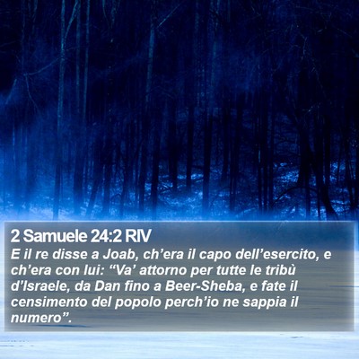 2 Samuele 24:2 RIV Bible Verse Image